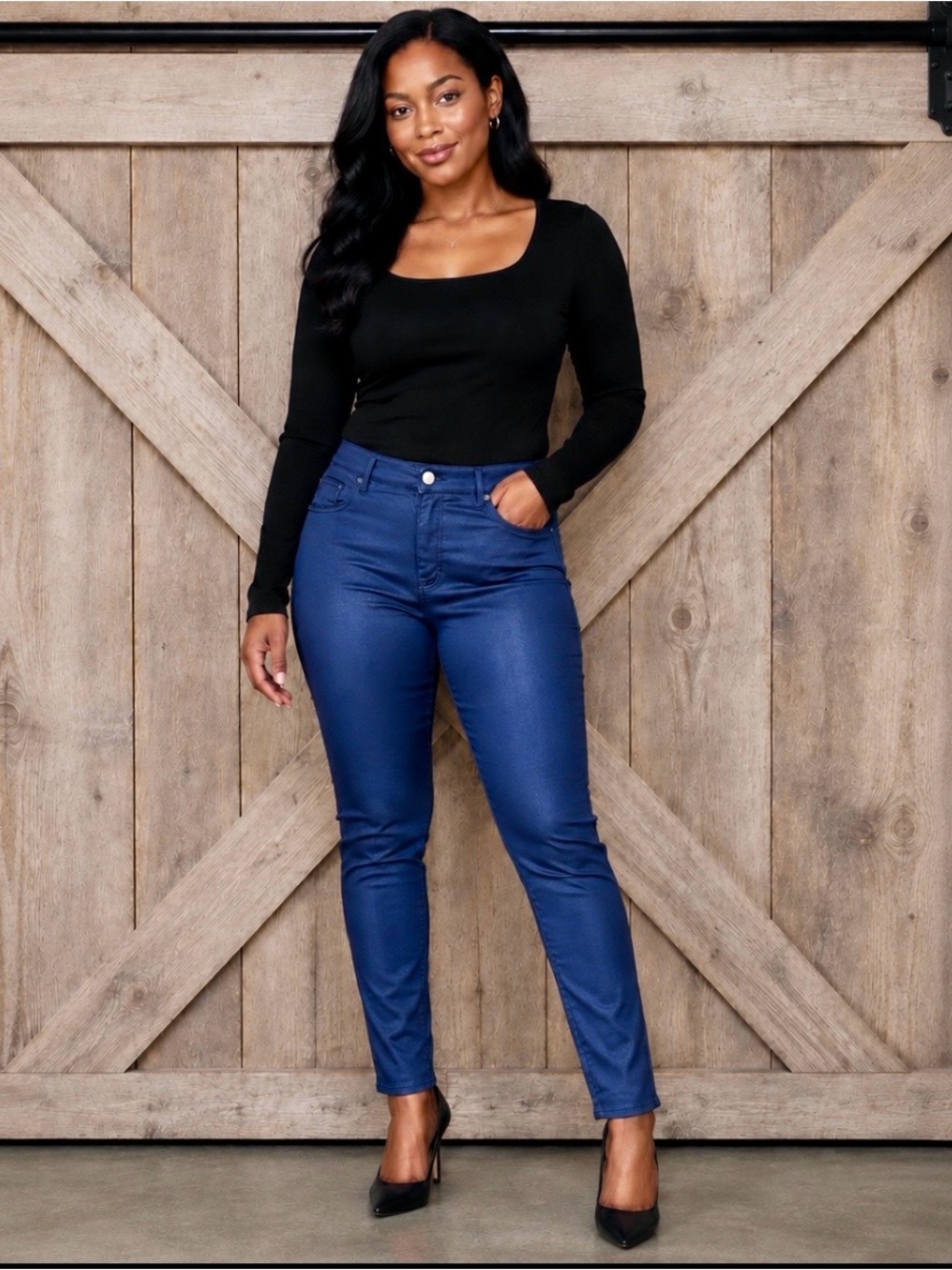 LOFT Outlet Blue Skinny Pants Jeans Size 14 Stretch